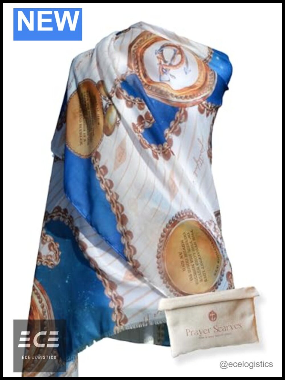 Lightweight Prayer Scarf 35x70 Inspirational Bible Verse Shawl